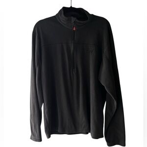 Mountain Hardwear Mens 1/2Zip Fleece Pullover Black Long Sleeve XL EUC Outerwear
